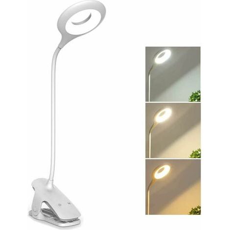 PH500 Weiß 1800MA Dimmen Toning Nachttisch-Clip-Lampe Leselampe Augenschutz Intelligente Schreibtischlampe (1/5)