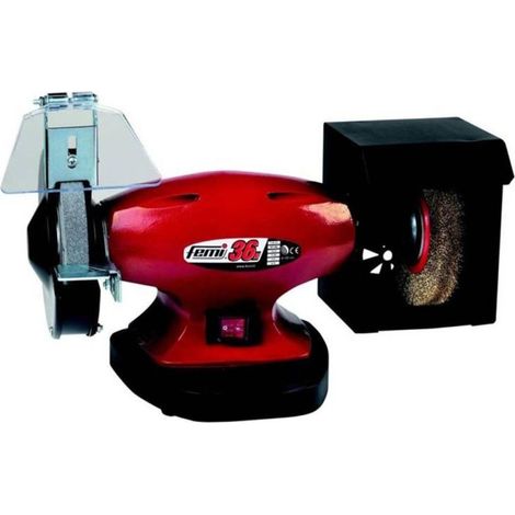 Trade Shop - Amoladora De Banco Femi 450w Amoladora Combi Con Cepillo D150 220v Mod.36n -