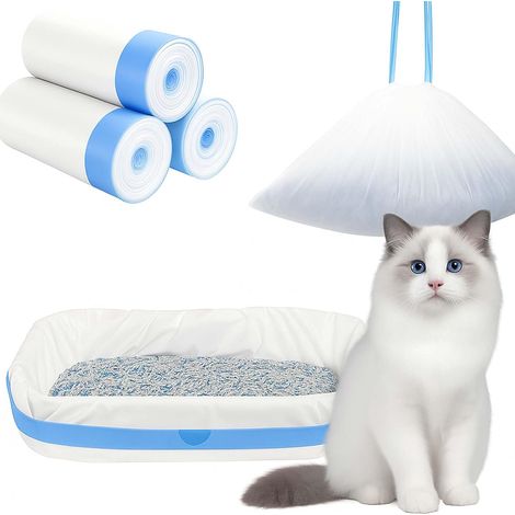 Cat Litter Bag, 30 Pieces XXL Cat Litter Bag, 97 x 45 cm (1/5)