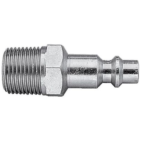 Embout fileté mâle air comprimé IRP 08. filetage 1-2 pouce gaz - PREVOST
