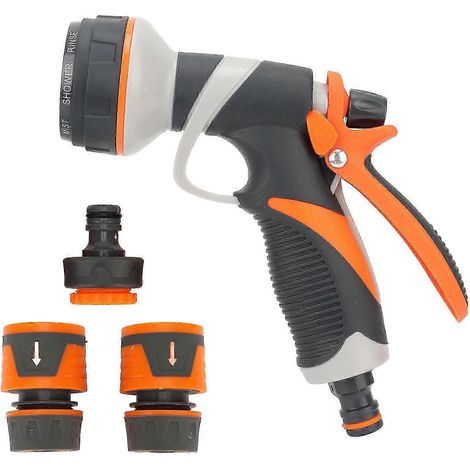 4Pcs Garden Hose Nozzle Sprayer High Pressure Water Gun with G1/2 Adapter for Plants Vegetables Watering Car Pet Washing 25-26 (1/5)