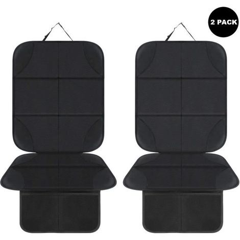 KLVGTIFS PUProtecteur de siège - Cuir - 2 pièces - Compatible airbag - Noir (1/4)