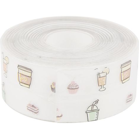 Cinta de sellado de PVC Cikonielf para cocina y baño, 3,8 x 3,2 m (1/5)