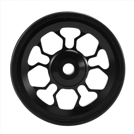 Easywheel Faltrad aus Aluminiumlegierung, schwarze Farbe, Ersatzteil für den Stadtverkehr, schnelle Montage, kompatibel mit Kinderwagen und Kompaktfahrrädern, robustes und leichtes Bauteil. (1/5)