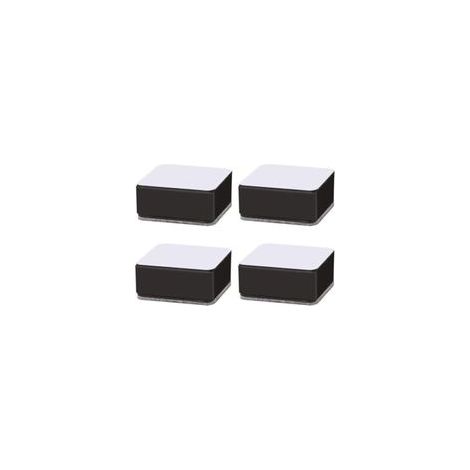 Rehausseurs de meubles auto-adhésifs – Acier carbone – Augmente la hauteur de 3 cm – Lot de 4 pour lit, canapé, table basse (1/5)