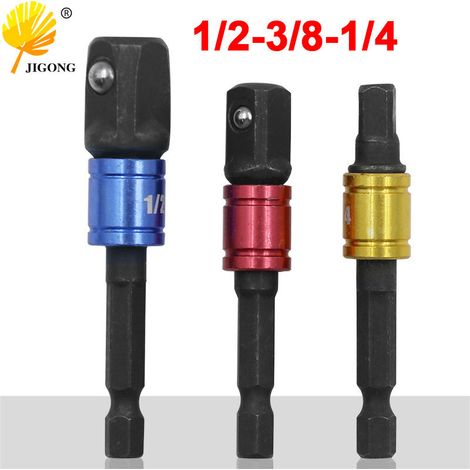 Tige de connexion à manchon noir en 3 parties avec billes en acier (1/2, 1/4, 3/8) et tige de connexion à bille de ceinture de sécurité colorée. (1/5)