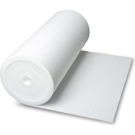 Panneau d'isolation polystyrène 7,5 m x 0,5 m x 4 mm – Conductibilité thermique WLG 4 – Lot de 2 rouleaux pour murs intérieurs – Climapor