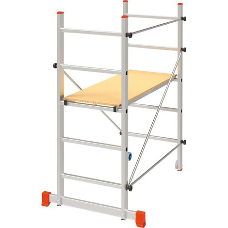 Trabattello ponteggio in alluminio h285 cm portata 120kg step up Hobby (1/2)
