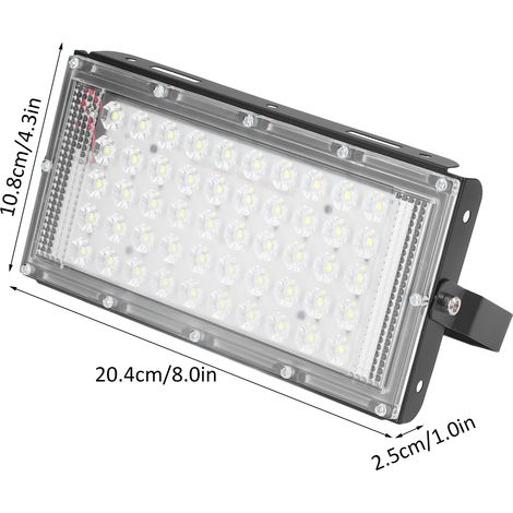 Faro LED da 50W 12V, luce bianca super brillante, impermeabile, per esterni, cortile, giardino (1/5)