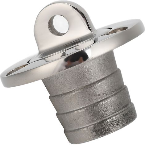 Bouchon de vidange rond de 25 mm en acier inoxydable pour bateau. (1/5)