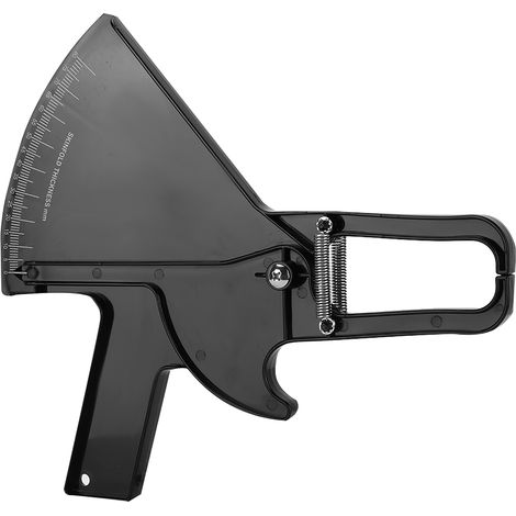 Pince à plis cutanés noir pour mesure précise de graisse corporelle, outil de fitness professionnel, accessoire de test d'épaisseur de peau, instrument de suivi minceur. (1/5)