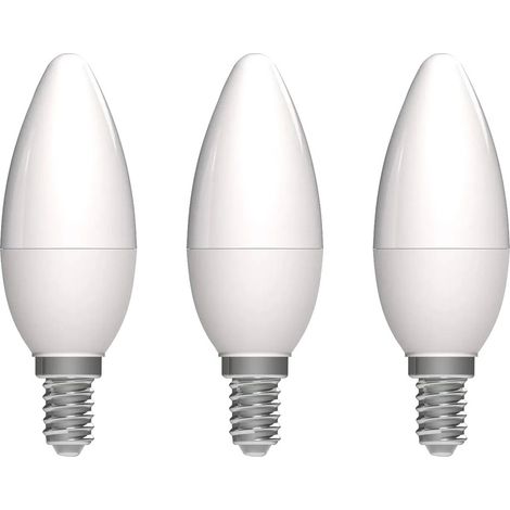 Opake Flammen-LED-Glühbirne E14 1,8 W 250 lm Warmweiß Packung à 3 - Prolight