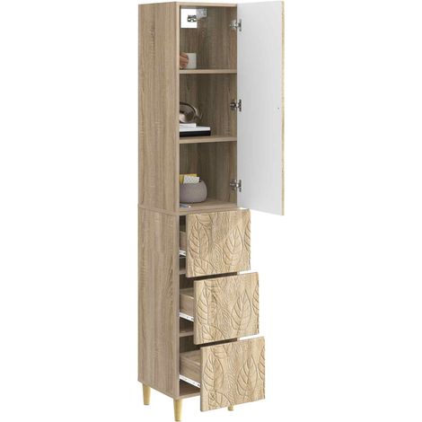 Set di armadi 2 pz Rovere Sonoma 33 x 34,5 x 90 cm DAS936427 (1/5)