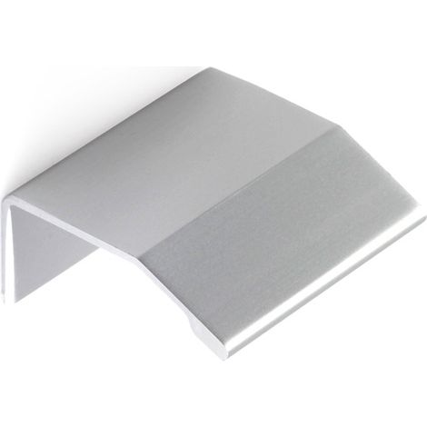 Asa de aluminio con acabado anodizado mate, dimensiones:40x18x39mm y entrepuntos:16mm -