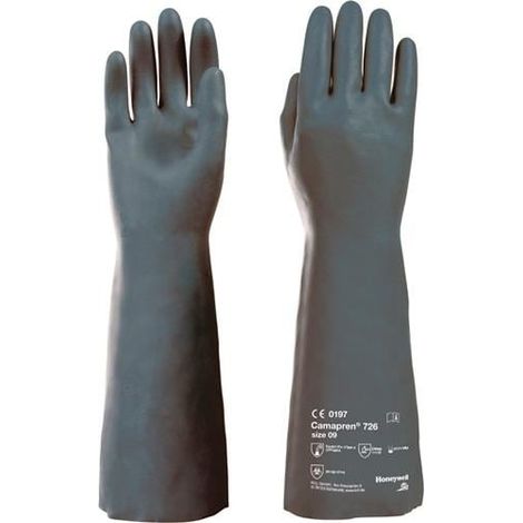 Guante químico  Honeywell Camapren  726 negro  T9 EN388  EN374-1 EPI  III - 072609141E (1/5)