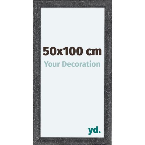 yd. - Cadre photo 50x100 - Gris Patine - MDF - Como (1/5)