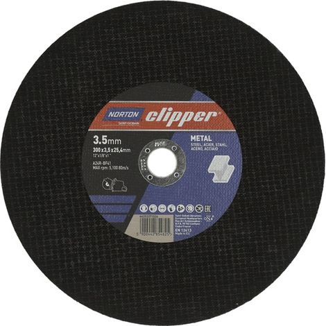 NORTON CLIPPER Trennscheibe D300x3,5mm Typ 41Metall Bohrung 25,4 mm (1/2)