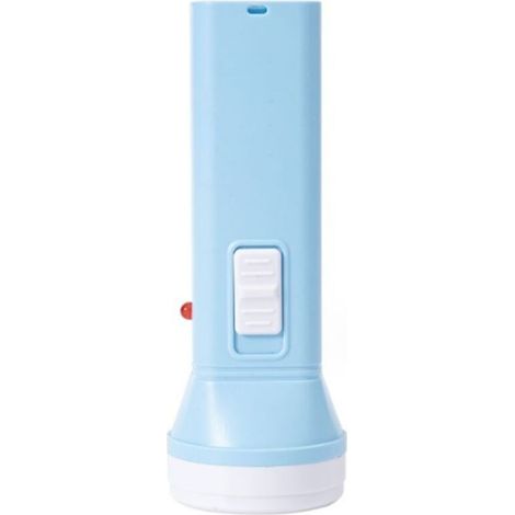 Mini Lampe de Poche LED Enfant (Bleu), Lampe Torche Enfant avec Poids Léger et Lumière Jaune, Idéal pour Lecture, Camping, Promenade (1/5)