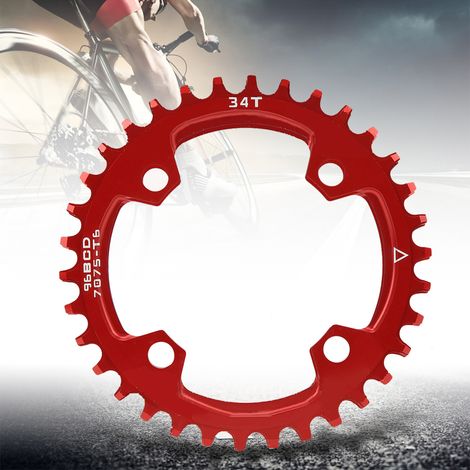 Plateau rond étroit/large 96BCD pour vélo de montagne, 34 dents. (1/4)
