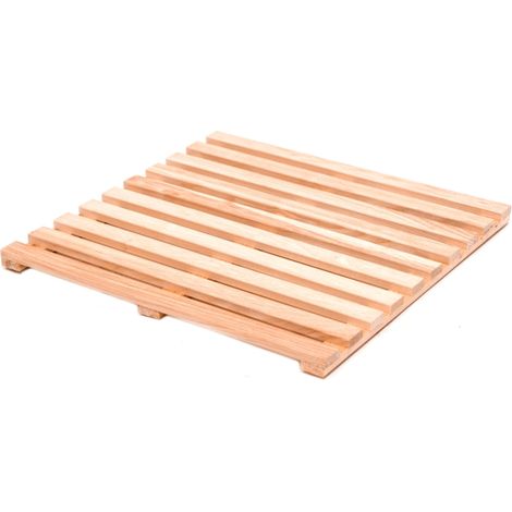 PEDANA DOCCIA IN LEGNO QUADRATA 60x60 cm PER PIATTO DOCCIA BAGNO (1/3)