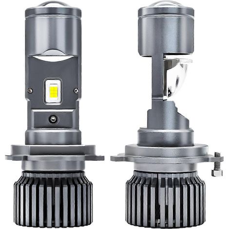 Ampoules de phares LED H4, 25 000 lm, 90 W, kit de conversion à double lentille pour phares LED ultra-lumineux, blanc 6 000 K