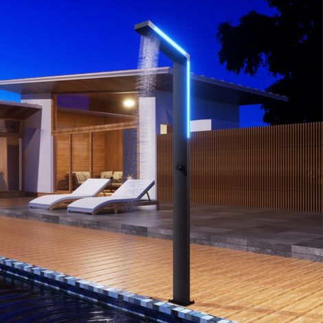 IMEX - ducha piscina exterior acero s.316 negro