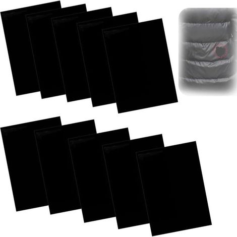 GDHZS-10 Pièces Patchs Autocollants en Nylon 20 x 15 cm - Patch Réparation Doudoune et Imperméable - Patch en Nylon Autocol... (1/5)