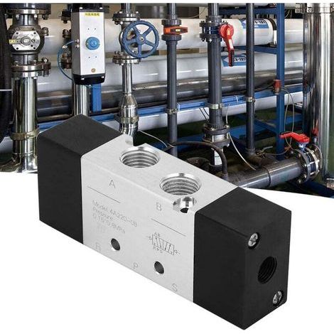 Ulisem High-Quality 2-Position, 5-Way Pneumatic Valve 4A220-08 PT1/4in Inlet/Outlet (1/4)