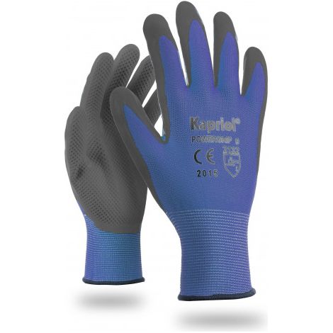 Guanti power grip blu/grigio taglia 9 morbido e confortevole