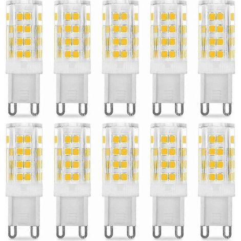 G9 5W LED-Lampe, entspricht 40W, warmweiß 3000K, 220–240V, 360° Abstrahlwinkel, 10er-Packung