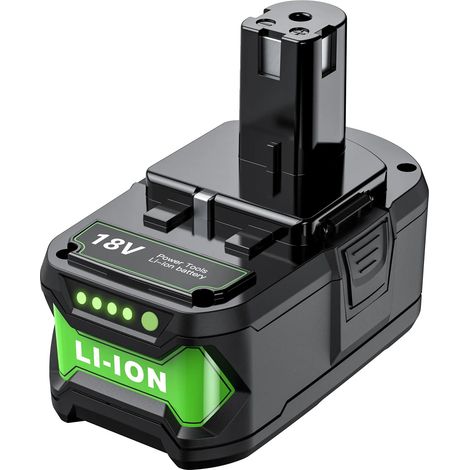 Batterie Lithium, capacité 8000mAh, tension 18V, compatible avec Ryobi, 1Pcs 8000mAh (1/2)