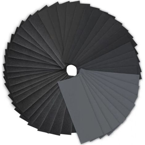 36pcs papier abrasif humide et sec voiture ponçage bois métal outil de polissage ensemble