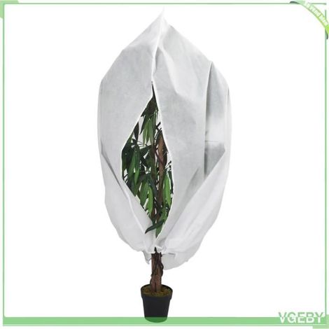 Housses de protection pour plantes - FAFEICY - 364866 - 1 x 1,55 m - Lot 2 pcs - Fermeture éclair & cordon (1/5)