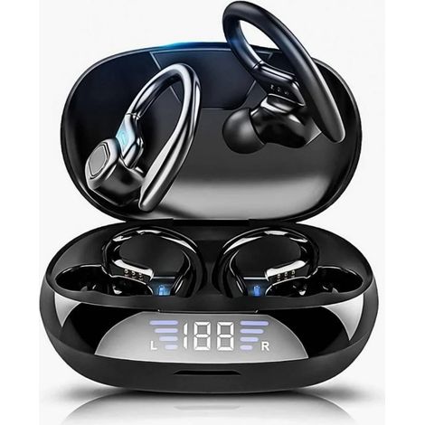 Casque Bluetooth type crochet d'oreille SP16 noir/Jerry 83D4 (1/4)