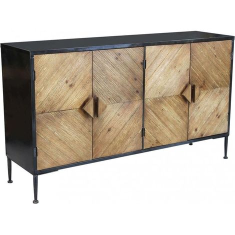 Industrie-Stil Holz- und Metall-Sideboard Derek