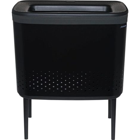 Brabantia Bo corbeille à linge noire 60 litres pratique (1/3)