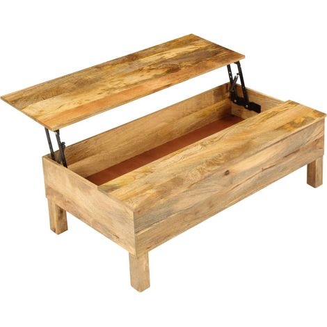 Maison Exclusive - Couchtisch Massivholz Mango 110x55x35 cm