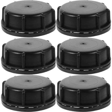 Lot de 6 Bouchons Jerrican Noir ABS Filetage Grossier Étanches avec Ventilation pour Stockage Essence Transport Sécurisé/p (1/5)