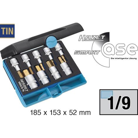 Hazet Kit inserti a bussola 1/2 (12.5 mm) 9 parti 986/9N (1/5)
