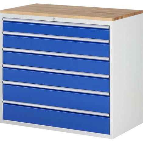 Rau Schubladenschrank XXL7.6, B1145xT650xH1035mm, B-Top-25mm, 6x Schublade-TA (1/4)