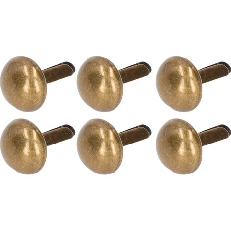 200 clous décoratifs en bronze, placage métallique de 0,3 pouce, finition brillante, faciles à installer, conviennent aux vêtements/sacs/chaussures. (1/5)