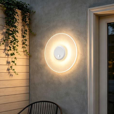 Mai & Mai Lampione da Giardino 3000K, Luminoso da Giardino IP65 Paletti Esterni Led φ30x6.5cm in Alluminio per Giardini, Parchi, Aree Residenziali e Ingressi LunaLights, Sabbia bianco