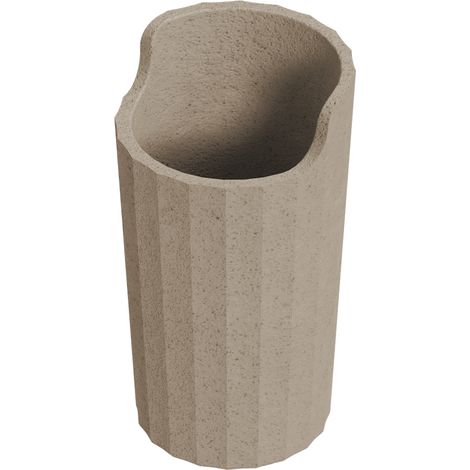 COSMIC Avenir porte-brosse à dents gobelet de salle de bain crème natur à poser sur plan (1/5)