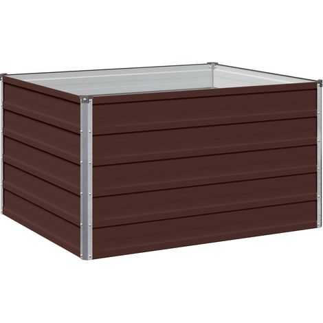 vidaXL Cama de Jardín Elevada Marrón 100 x 80 x 55 cm (1/2)