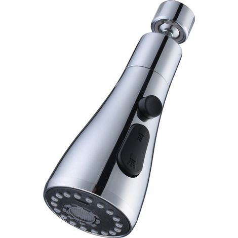 Bec de robinet d'évier de cuisine avec 3 modes d'aérateur d'évier de bec de robinet pivotant à 360 ° pour bec de remplacement de robinet de cuisine, G1/2 (1/2)