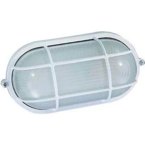 Plafoniera Ovale E 27 - 60 W Colore Bianco