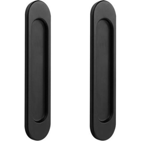 2x Poignées de Porte Coulissante Ovales Autocollantes, Poignée Porte Coulissante, Alliage D'aluminiu (1/5)