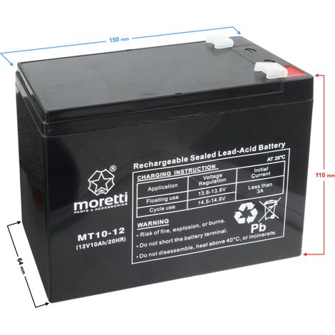 Moretti UPS MT10-12 Batterie (1/3)