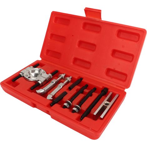 Kit d'extracteurs de roulements 9 pièces, extracteur séparateur en acier, outils de réparation et de démontage automobile haute résistance, type universel (1/5)
