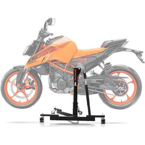 Zentralhebe Motorrad kompatibel mit KTM 390 Duke 24-25 ConStands schwarz Power-Evo